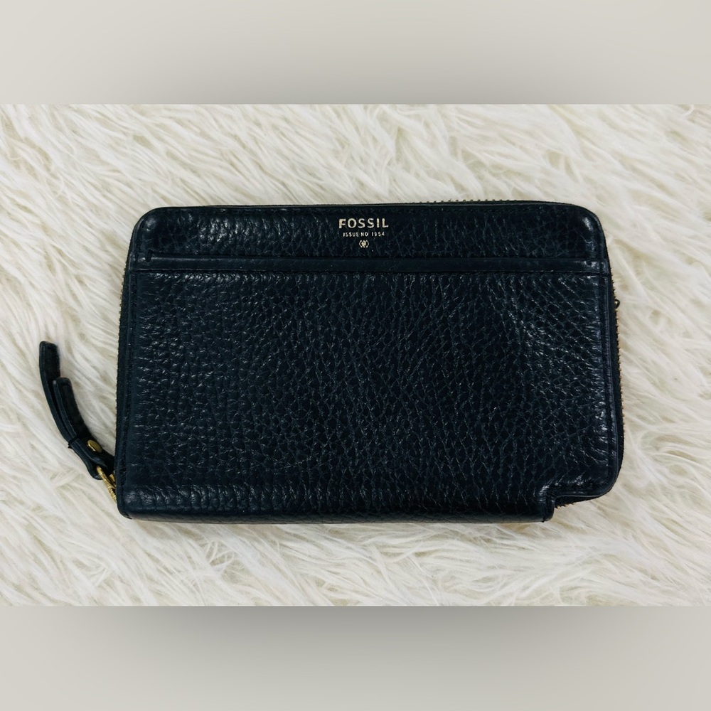 Fossil Textured Women's Black Wallet